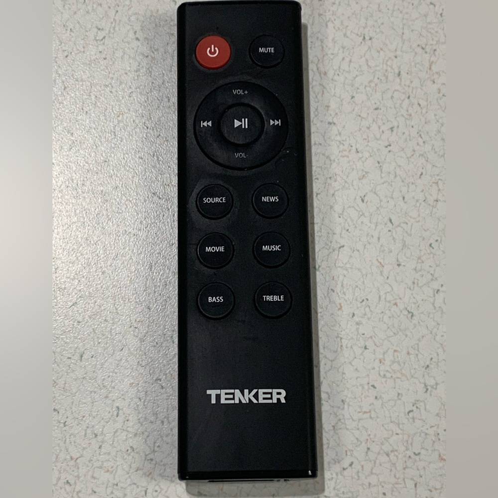 Remote Control for Tenker 29” Soundbar - Tested Working